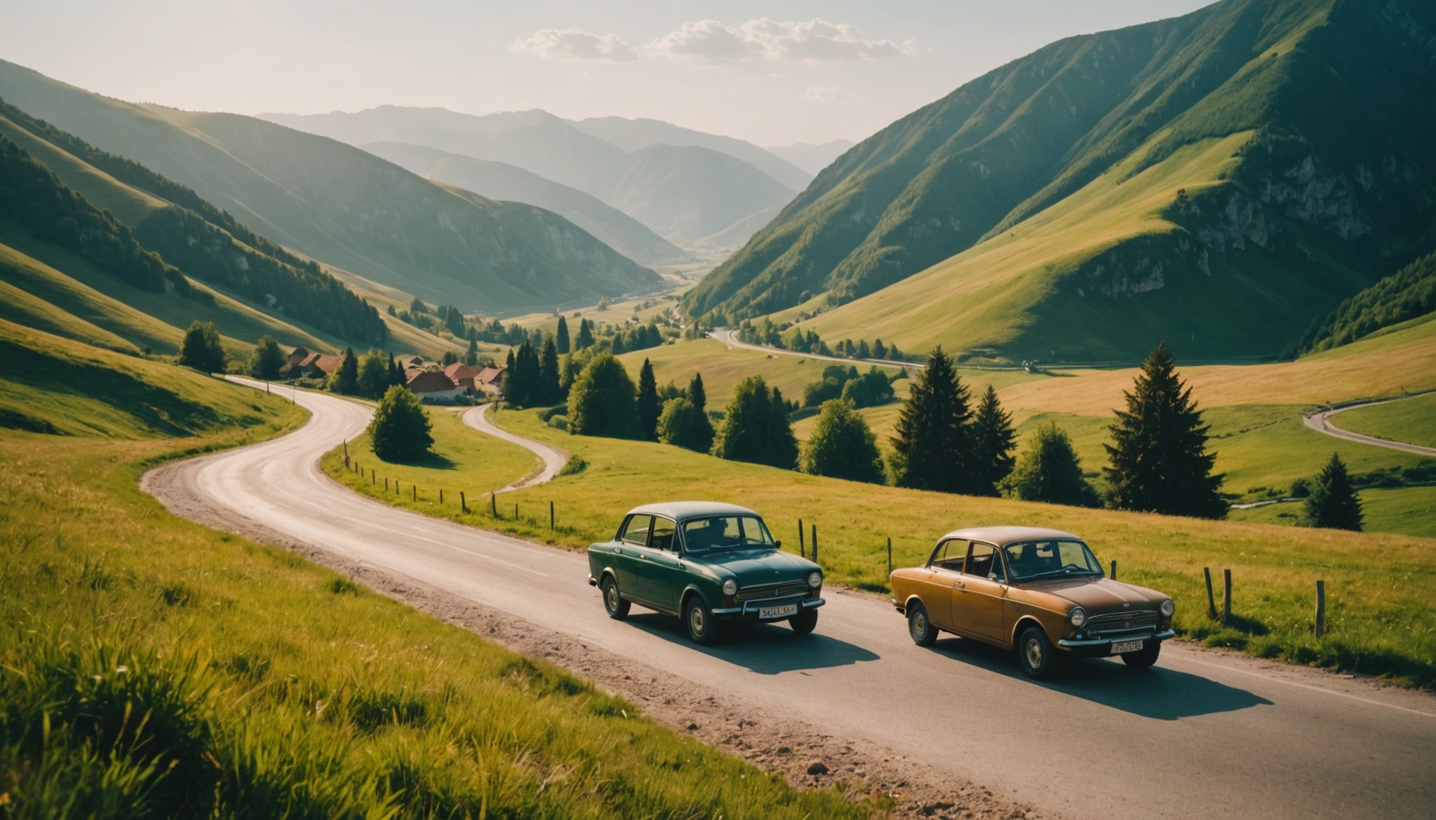 paysages pittoresques des montagnes roumaines  
aventure sur les routes sinueuses de la Roumanie