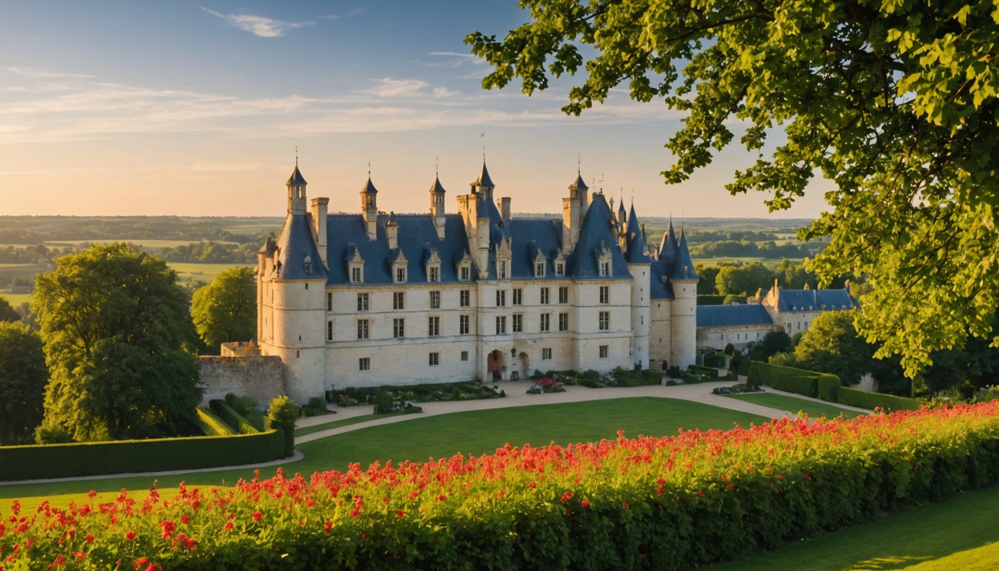 Châteaux majestueux le long de la Loire en été  
Route pittoresque à travers les trésors du Val de Loire