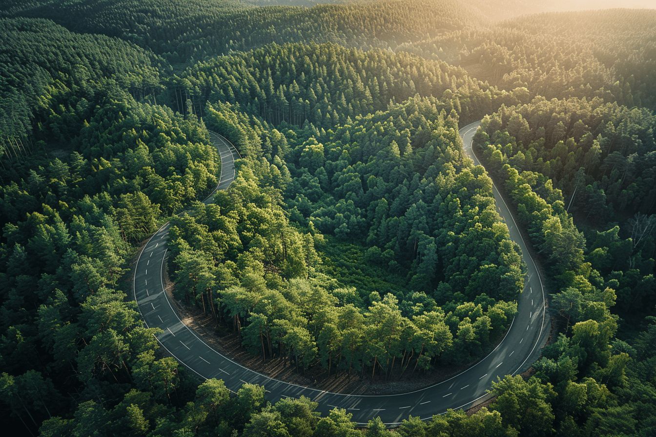 Paysage verdoyant du Bade-Wurtemberg en été  
Vue panoramique de la Forêt-Noire près de Stuttgart