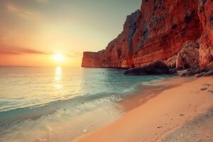 plages dorées et falaises impressionnantes en Algarve