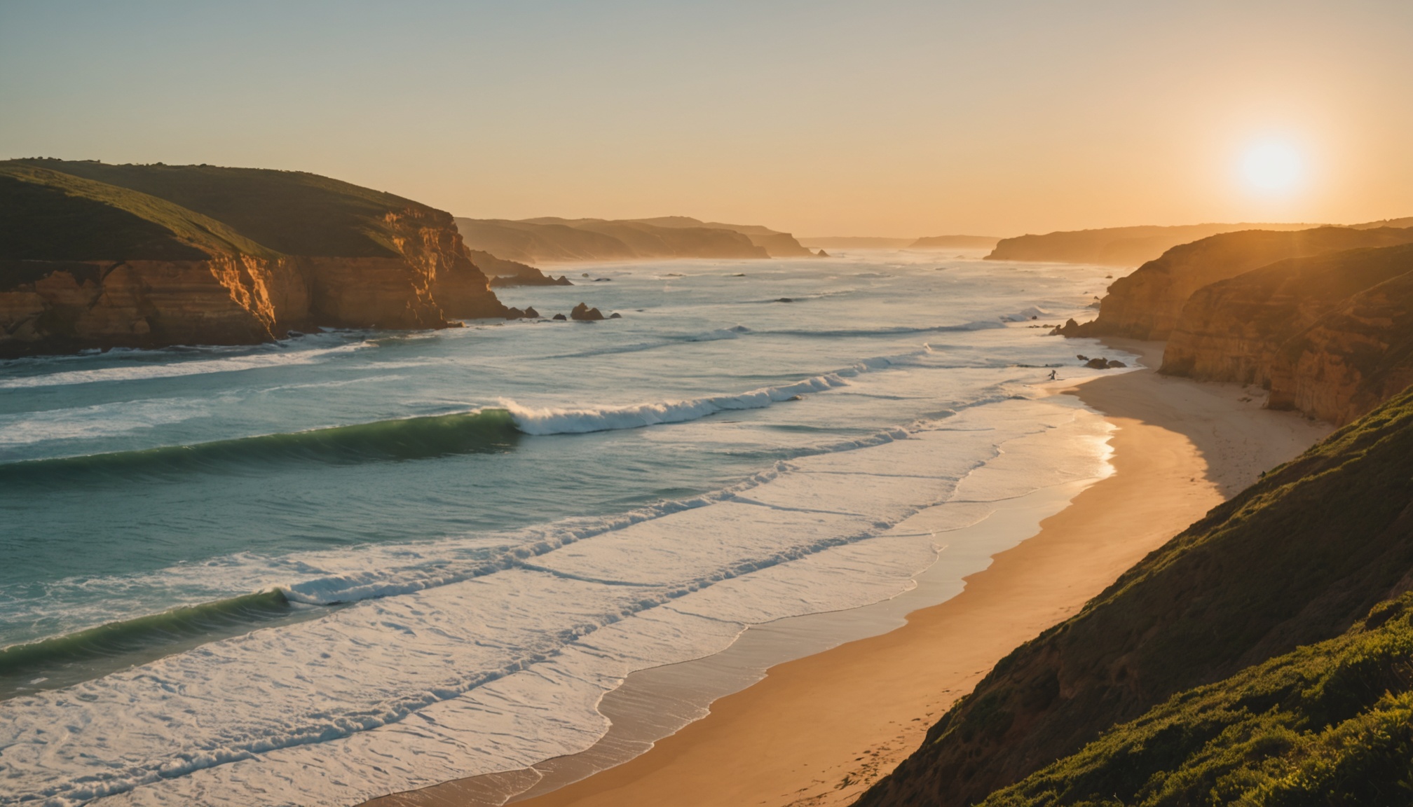 Surf sur des vagues de la côte Atlantique portugaise  
Plages secrètes et aventure le long de l'Atlantique