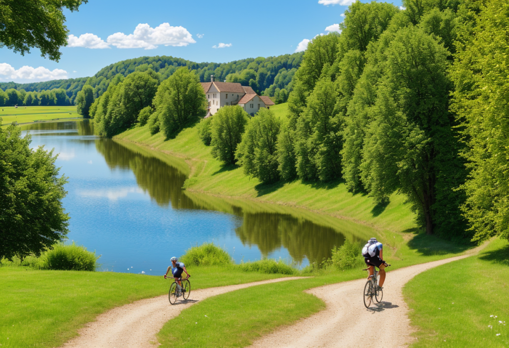 balade en vélo sur le danube